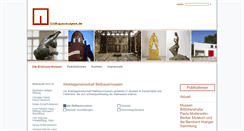 Desktop Screenshot of bildhauermuseen.de